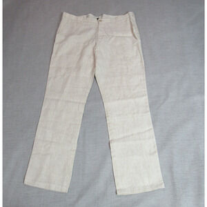 Zylus Pants Mens Size 38 Beige Quiet Luxury Hampton Chic Beach Prep Dress Slacks